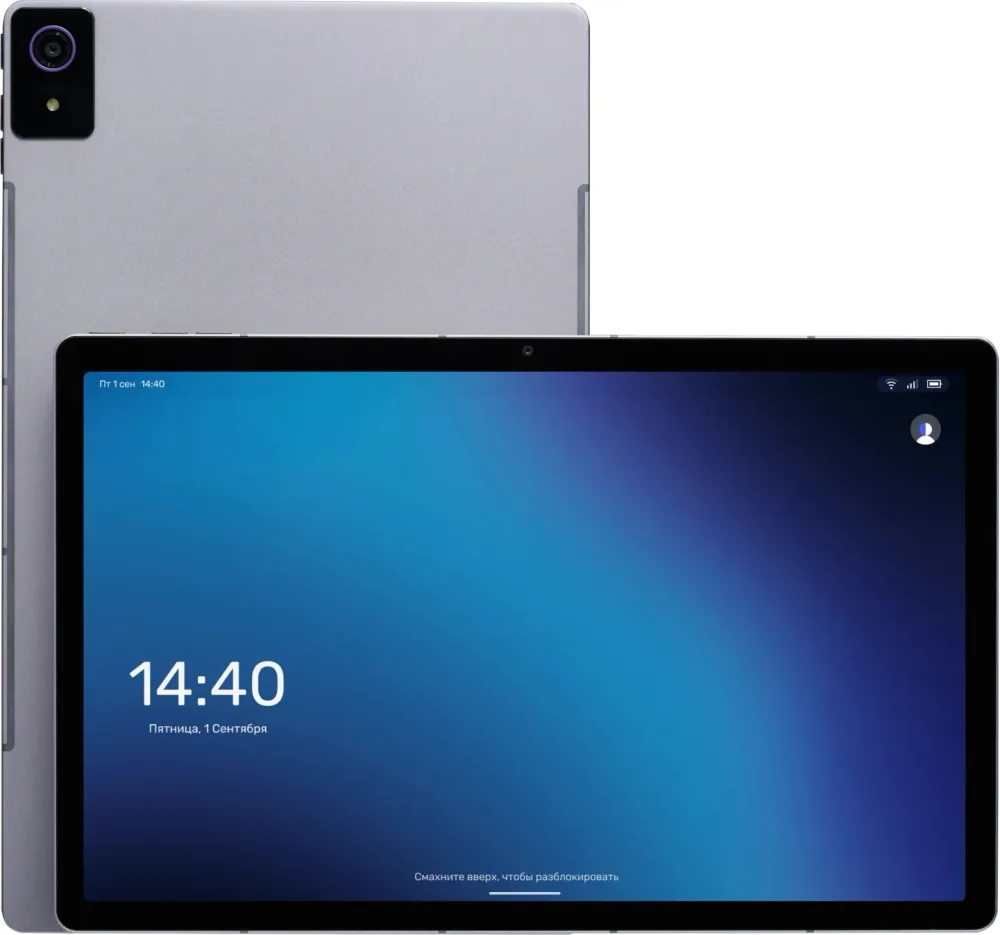 Планшет Kvadra TS11.02-2111-21 (2.4) 8C RAM6Gb ROM128Gb 10.95" IPS 2000x1200 4G KvadraOS серый 13Mpix 5Mpix BT WiFi microSD 256Gb 9000mAh 8hr