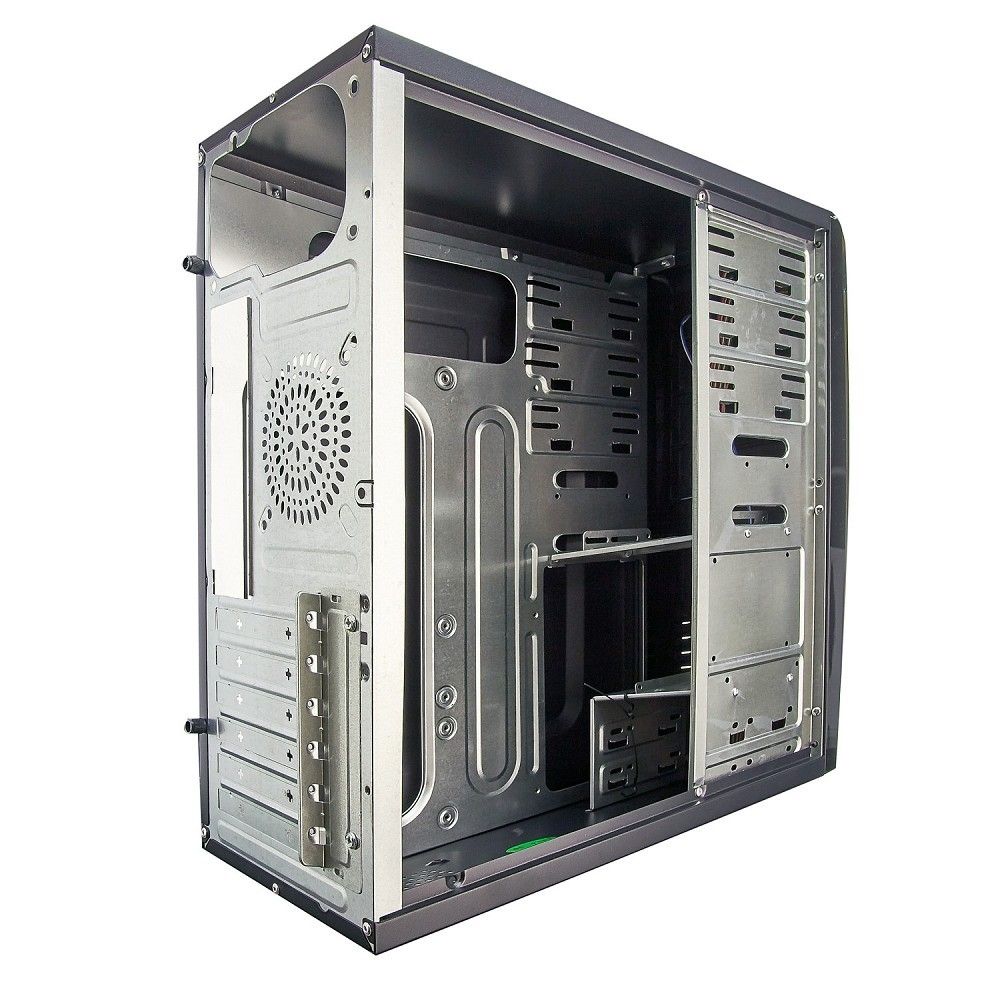Exegate EX280387RUS Корпус Miditower Exegate CP-604 Black, ATX, <CP400W, 80mm>, 2*USB, Audio