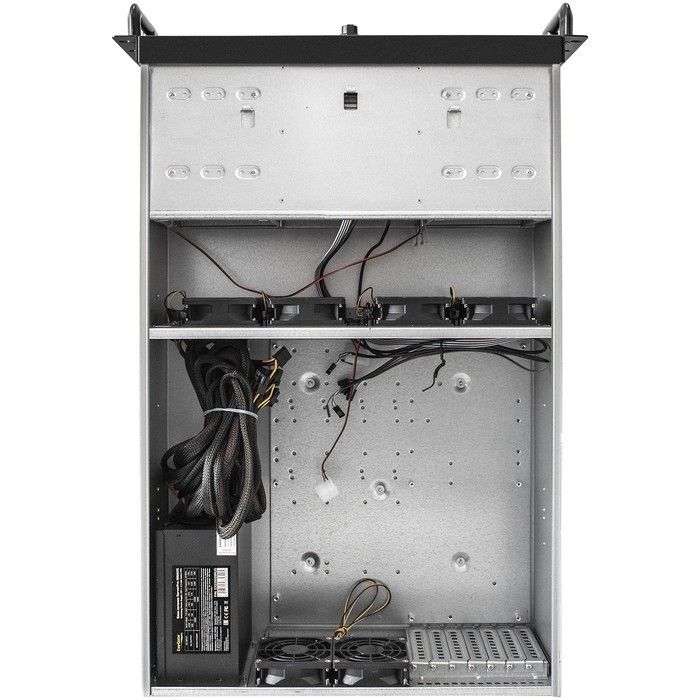 Exegate EX293575RUS Серверный корпус ExeGate Pro 4U650-010/4U4139L <RM 19", высота 4U, глубина 650, БП 1200ADS, USB>