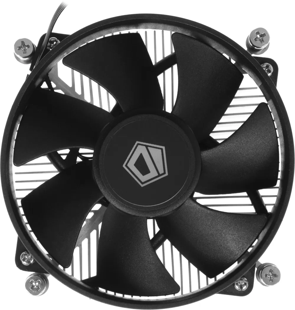Устройство охлаждения(кулер) ID-Cooling DK-19 PWM Soc-1700/1851 черный 4-pin 14-26dB Al 95W 340gr Ret