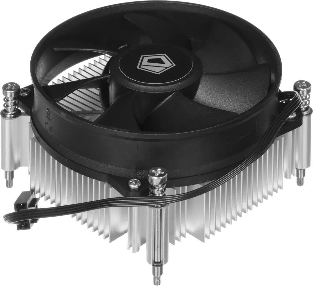 Устройство охлаждения(кулер) ID-Cooling DK-19 PWM Soc-1700/1851 черный 4-pin 14-26dB Al 95W 340gr Ret
