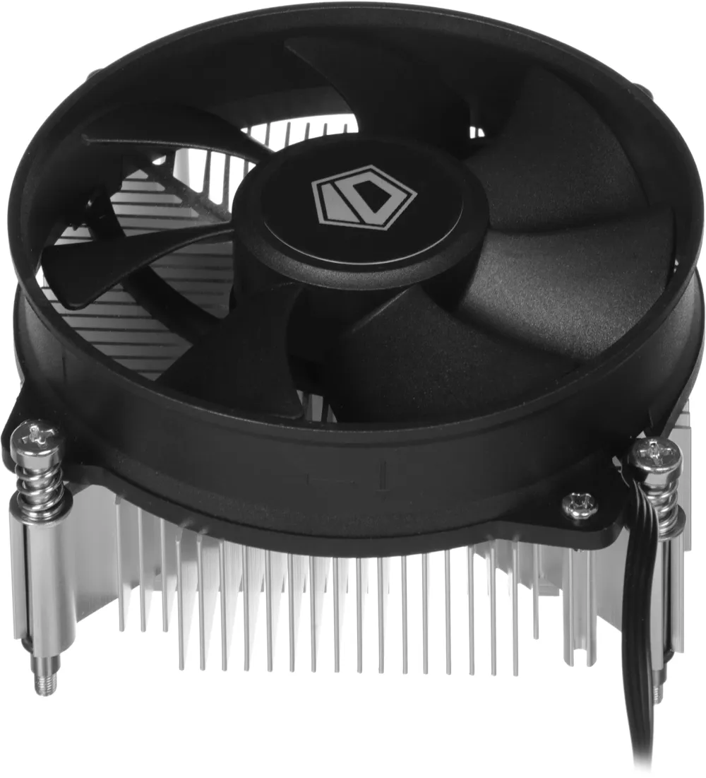 Устройство охлаждения(кулер) ID-Cooling DK-19 PWM Soc-1700/1851 черный 4-pin 14-26dB Al 95W 340gr Ret