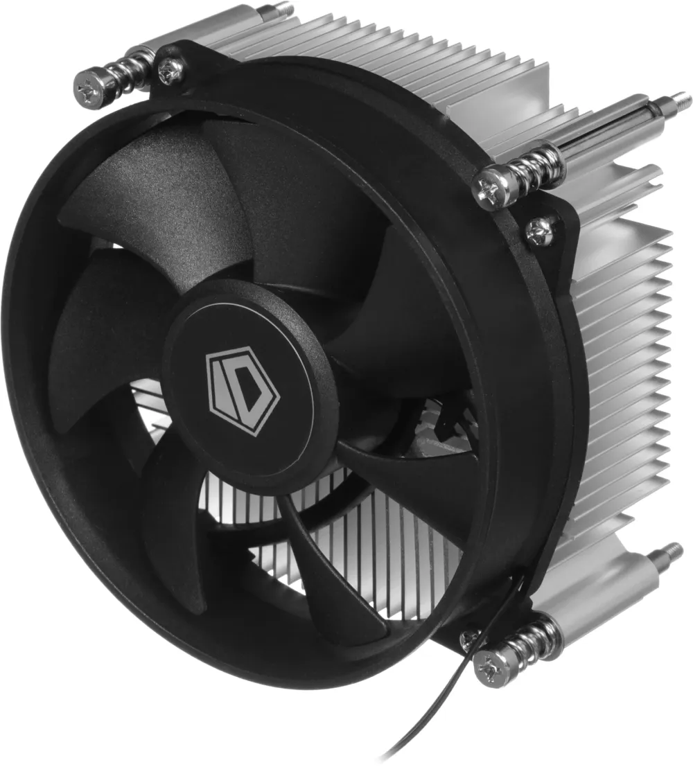 Устройство охлаждения(кулер) ID-Cooling DK-19 PWM Soc-1700/1851 черный 4-pin 14-26dB Al 95W 340gr Ret