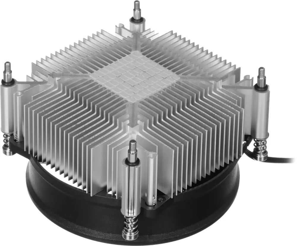 Устройство охлаждения(кулер) ID-Cooling DK-19 PWM Soc-1700/1851 черный 4-pin 14-26dB Al 95W 340gr Ret