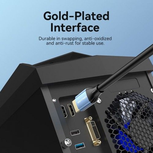Кабель Vention HDMI High speed v2.0 with Ethernet 19M/19M - 8м