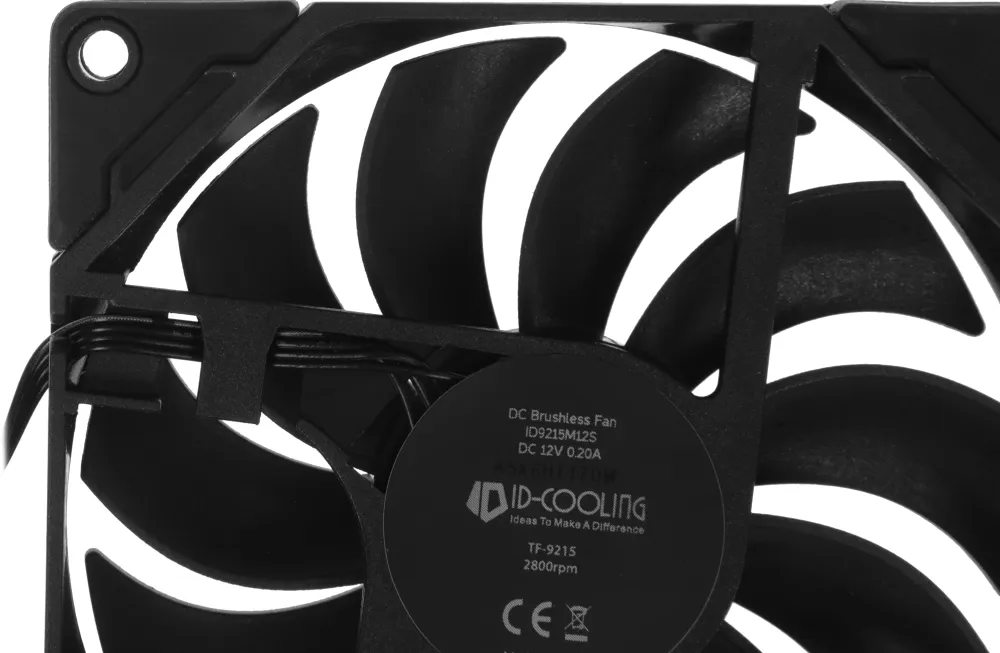 Вентилятор для корпуса ID-Cooling TF-9215-K 92х92x15 черный 4-pin 35дБ Ret