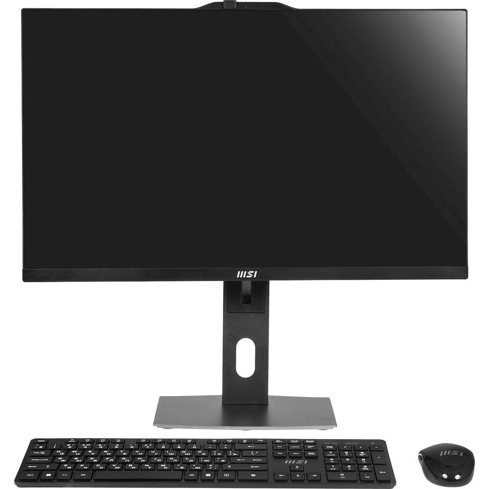 Моноблок MSI Modern AM272P 1M-682XRU 27" Full HD Core 3 100U (1.2) 16Gb SSD512Gb Graphics без ОС GbitEth WiFi BT 120W клавиатура мышь Cam черный 1920x1080