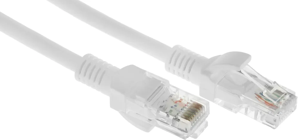 Патч-корд NTSS NTSS-PC-UTP-RJ45-5e-0.5-LSZH-WT UTP RJ-45 вил.-вилка RJ-45 кат.5E 0.5м белый LSZH 26AWG