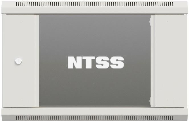 Шкаф коммутационный NTSS Премиум (NTSS-W9U6060GS-2) настенный 9U 600x600мм пер.дв.стекл 60кг серый 500мм 22кг 220град. 500мм IP20 сталь