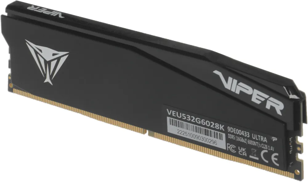 Память DDR5 2x16GB 6000MHz Patriot VEU532G6028K Viper Elite 5 Ultra RTL Gaming PC5-48000 CL28 DIMM 288-pin 1.4В kit single rank с радиатором Ret