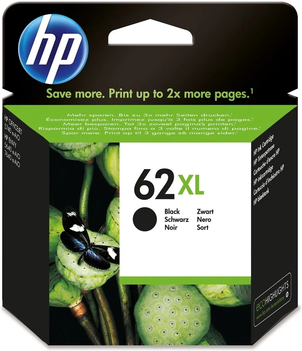 Картридж струйный HP 62XL C2P05AE черный печ.гол.в компл. (600стр.) для HP HP OfficeJet 200