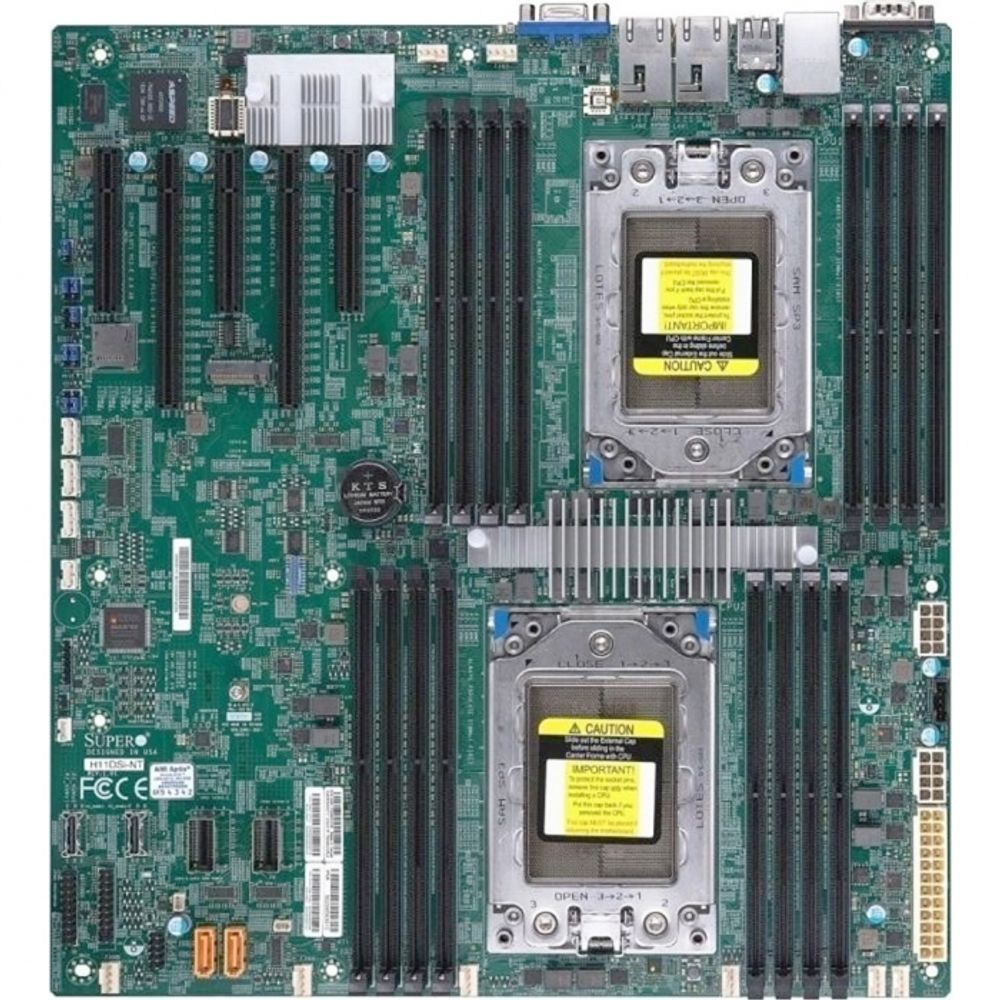 Материнская плата SuperMicro MBD-H11DSI E-ATX AMD EPYC 7000 2xSP3 16xDDR4 10xSATA3 2xUSB3.0 4xUSB2.0 VGA 3xPCI-E3.0x8 2xPCI-E3.0x16