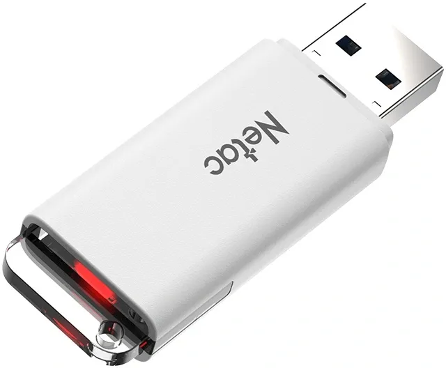Флеш Диск Netac 32GB U185 NT03U185N-032G-32WH USB3.2 белый