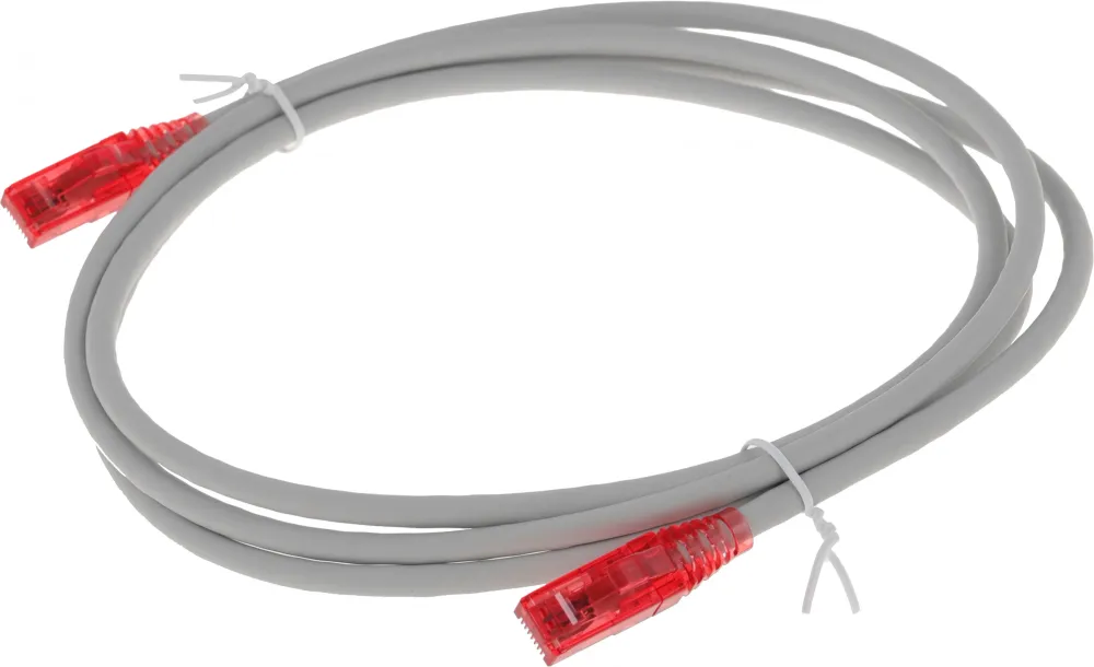 Патч-корд Hyperline PC-LPM-UTP-RJ45-RJ45-C5E-2M-LSZH-GY UTP RJ-45 вил.-вилка RJ-45 кат.5E 2м серый LSZH 24AWG