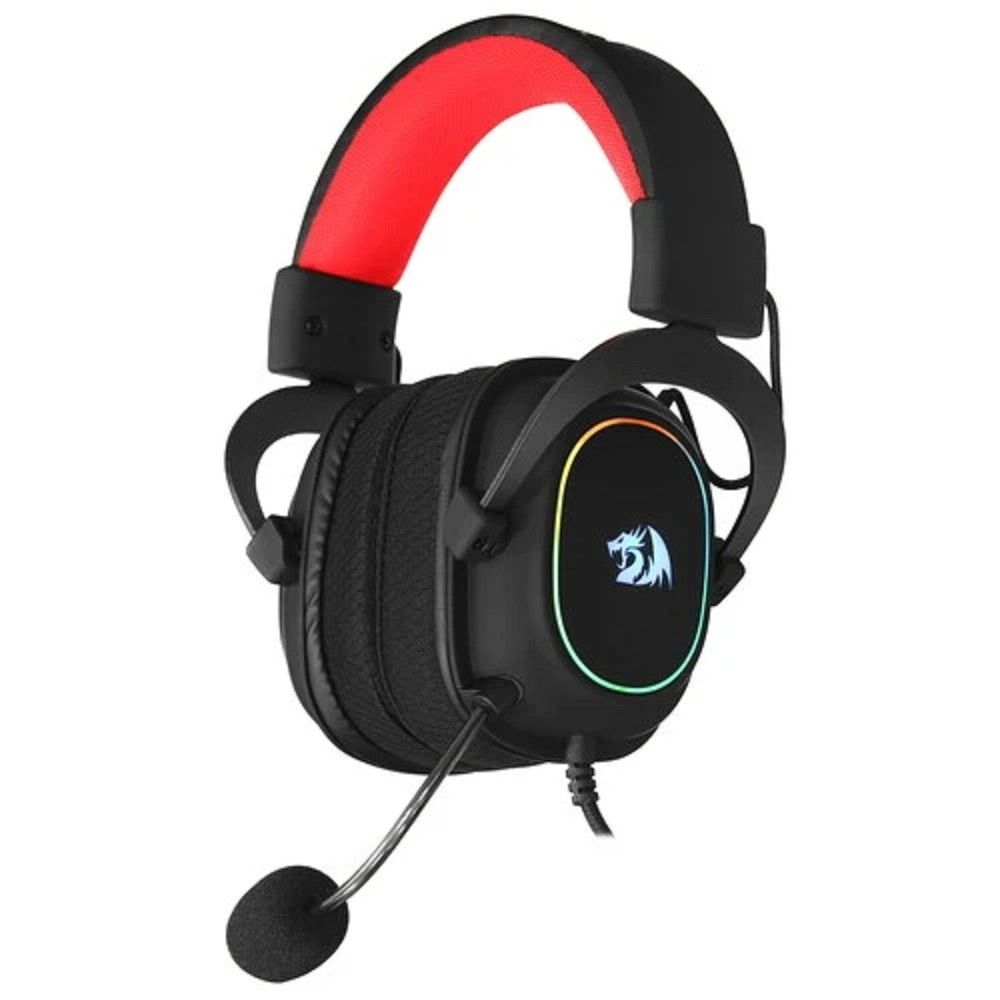 Наушники с микрофоном Redragon Zeus X черный 2м мониторные оголовье (70550)