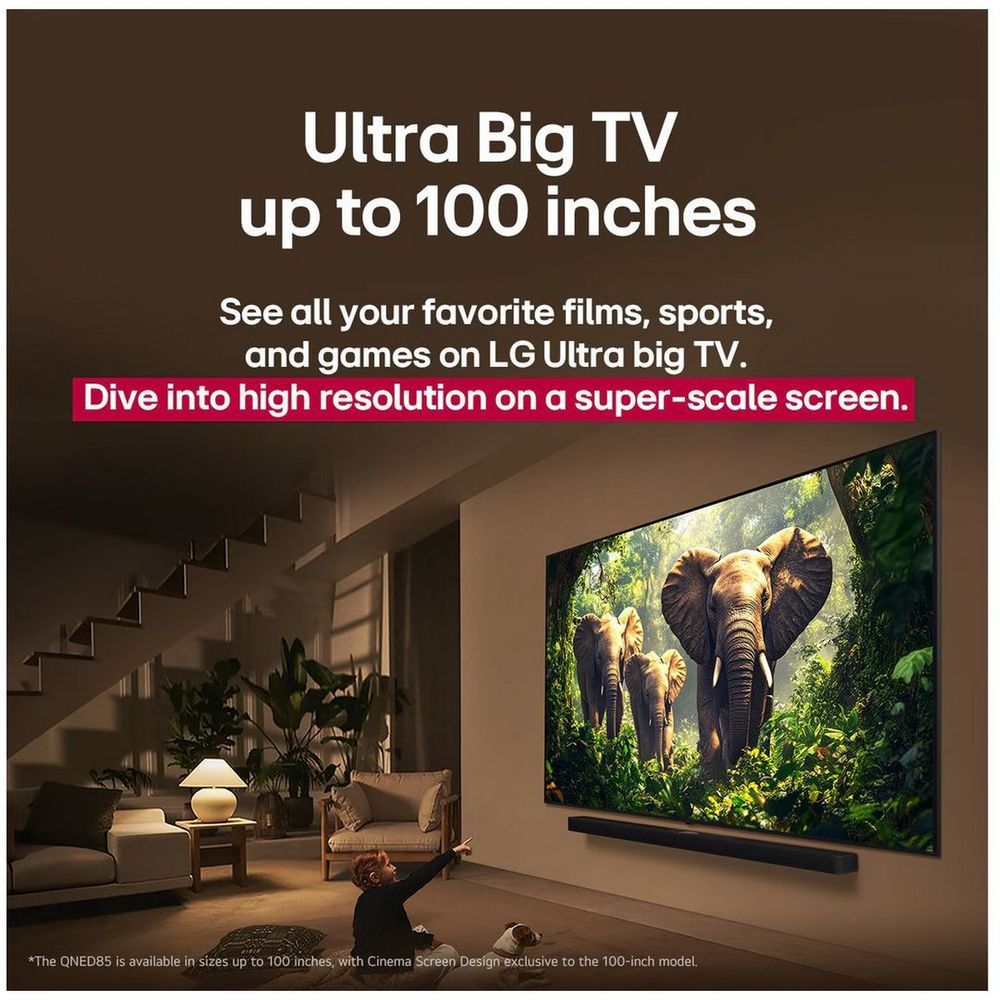 Телевизор LED LG 75" 75QNED86A6A.ARUG черный титан 4K Ultra HD 120Hz DVB-T DVB-T2 DVB-C DVB-S DVB-S2 USB WiFi Smart TV