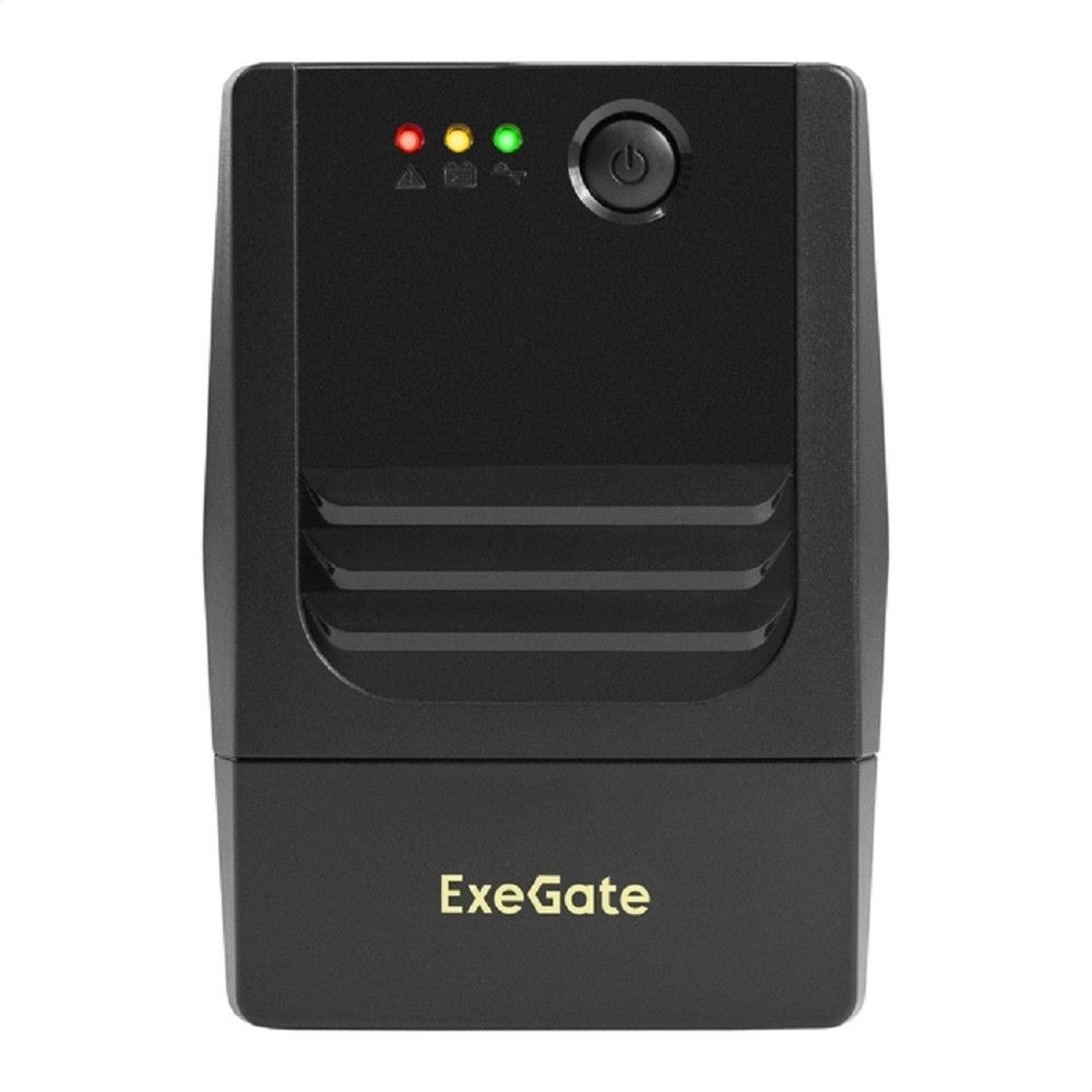 Exegate EX299486RUS ИБП ExeGate Power NB-850.LED.AVR.4C13 (850VA/510W, LED, AVR, 4*C13, батарея 12V 9Ah, Black)