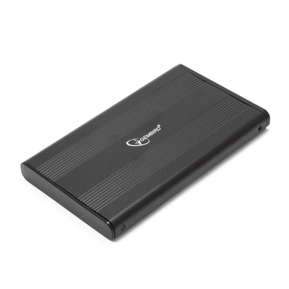 Корпус для HDD/SSD Gembird Внешний 2.5" Gembird EE2-U2S-5, черный, USB 2.0, SATA, металл {100} (205564)