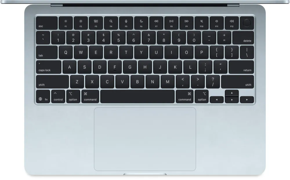 Ноутбук Apple MacBook Air A3240 M4 10 core 16Gb SSD256Gb/8 core GPU 13.6" Liquid Retina (2560x1664) macOS lt.blue WiFi BT Cam (MC6T4HN/A)