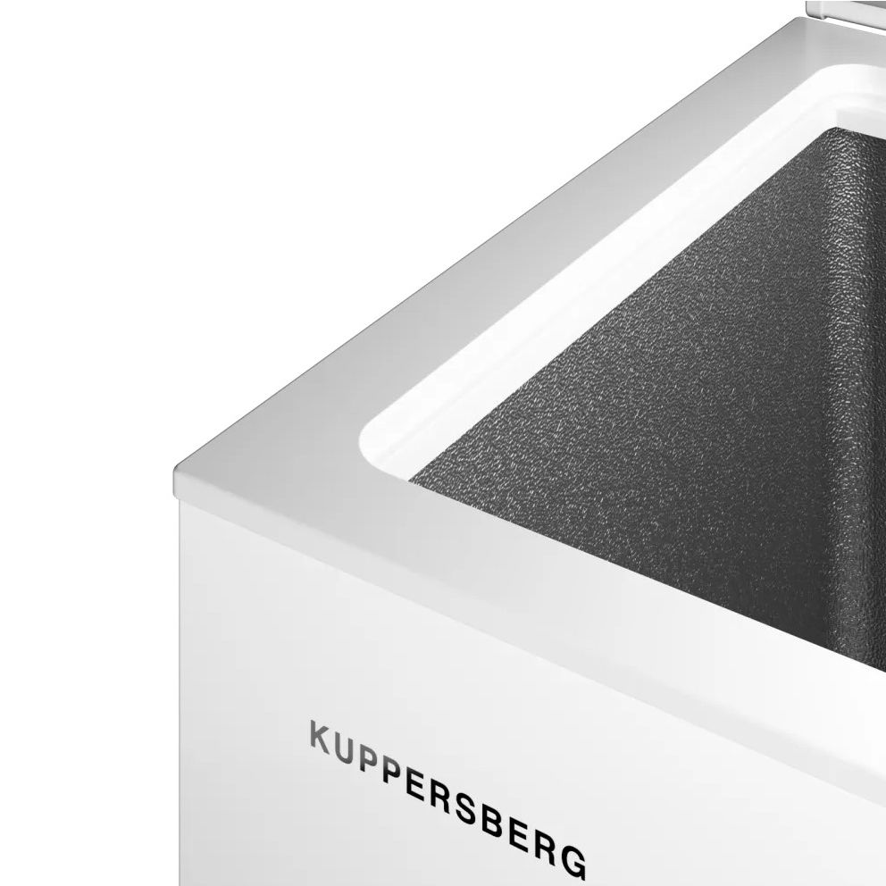 Морозильный ларь Kuppersberg/ Морозильный ларь Kuppersberg, High-Tech, отдельностоящий, ВхШхГ 84.5х77х56 см, объем 198 л, электронное управление, LED дисплей, антибактериальный пластик, супер заморозка, энергоэффективность А, цвет белый