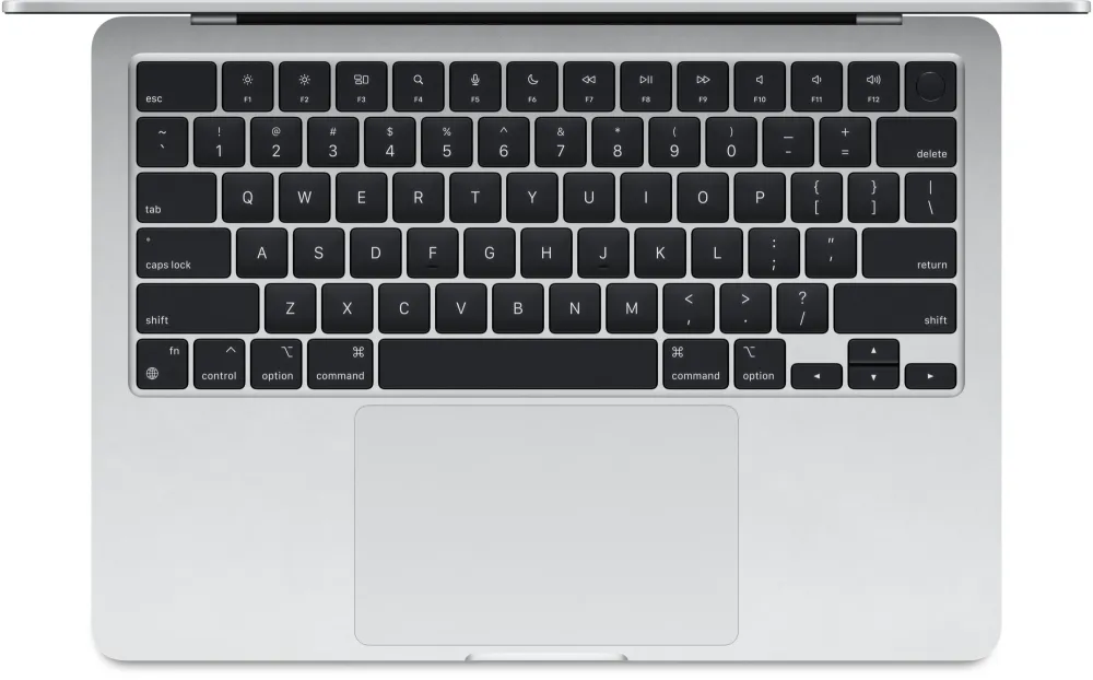 Ноутбук Apple MacBook Air A3113 M3 8 core 16Gb SSD256Gb/8 core GPU 13.6" Liquid Retina (2560x1664) macOS silver WiFi BT Cam (MC8H4LL/A)