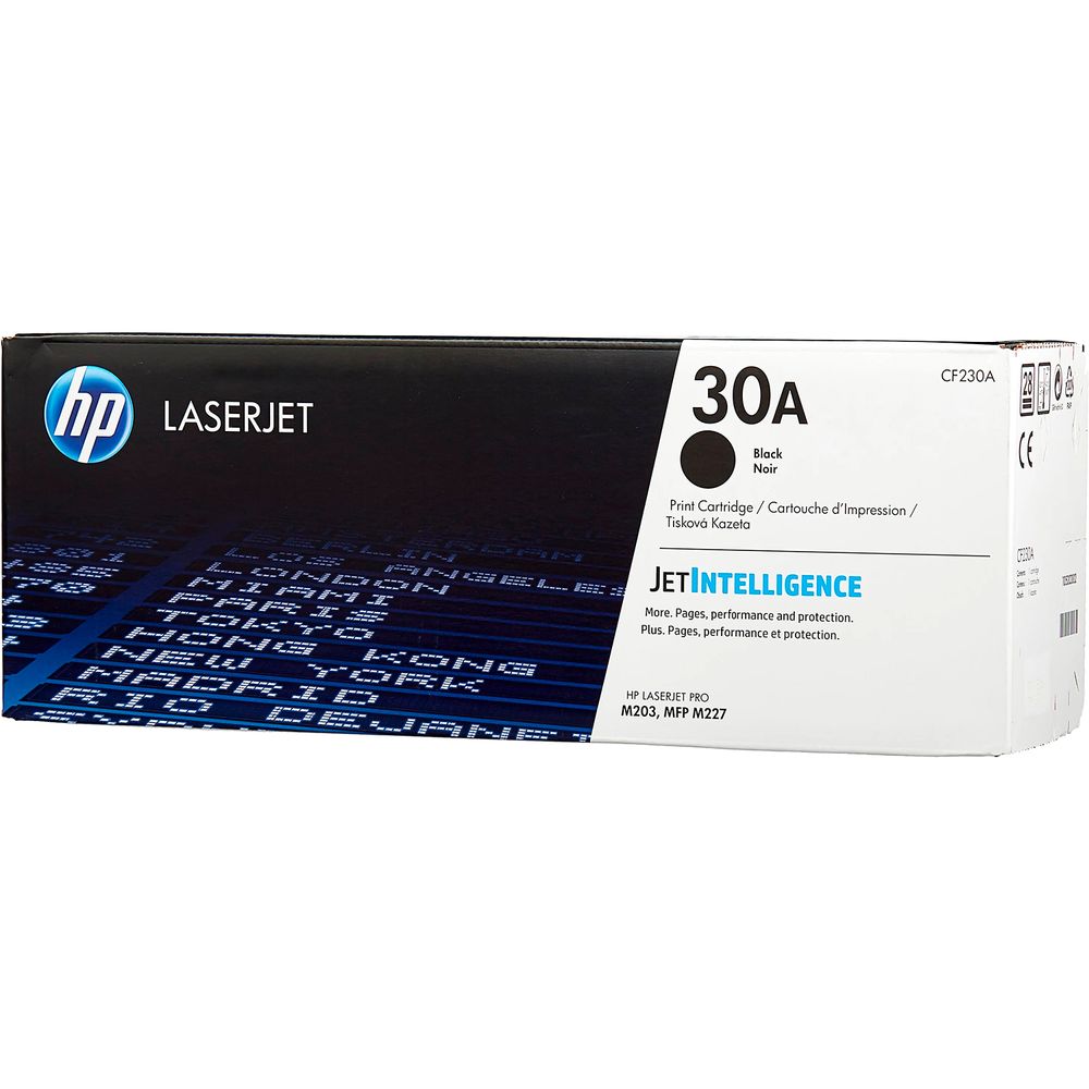 Картридж лазерный HP 30A CF230A черный бар.в компл. (1600стр.) для HP LJ Pro M203/M227