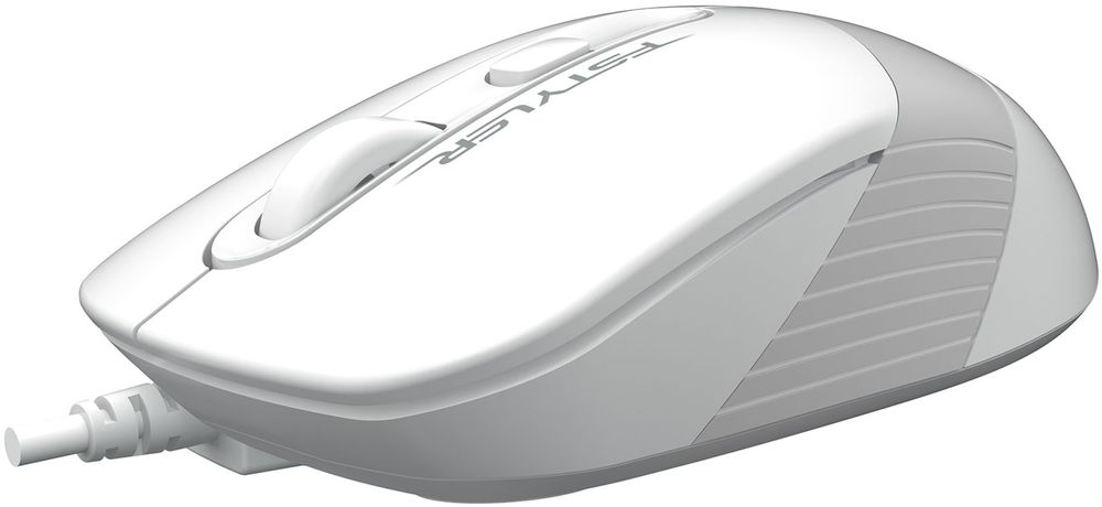 Мышь A4Tech Fstyler FM10S белый/серый оптическая 1600dpi silent USB 3but (FM10S USB WHITE)