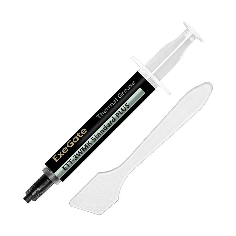 Термопаста Exegate ETТ-3WMK Standard PLUS (3,2 Вт/(м•К), 1.5г, шприц с лопаткой)