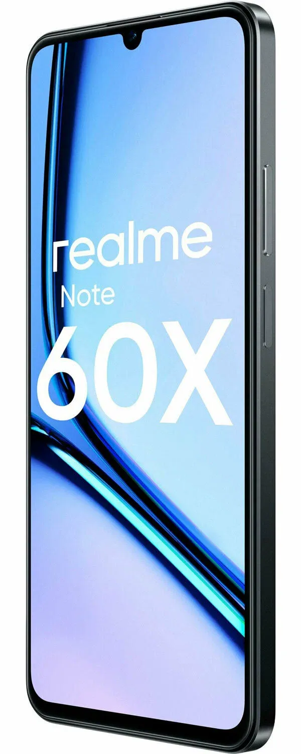 Смартфон Realme RMX3938 Note 60х 64Gb 3Gb черный моноблок 3G 4G 2Sim 6.74" 720x1600 Android 14 8Mpix 802.11 a/b/g/n/ac GPS GSM900/1800 GSM1900 A-GPS microSD max2048Gb