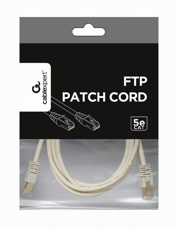 Патч-корд Premier PP22-1M 1000Гбит/с FTP 4 пары cat.5E CCA molded 1м серый RJ-45 (m)-RJ-45 (m)
