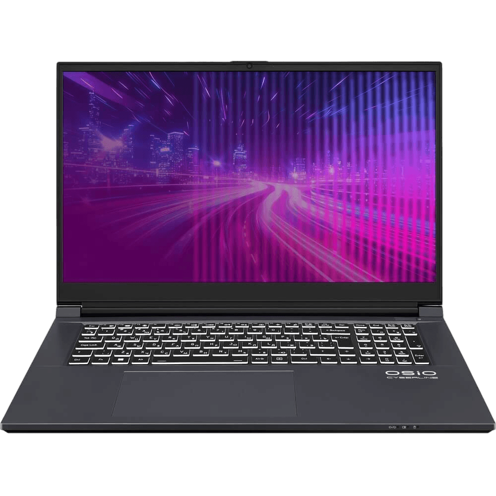 Ноутбук CyberLine C170i-002 17.3"(1920*1080 IPS (матовый, 144Hz) )/Intel Core i5 12600H(2.7Ghz)/16384Mb/512PCISSDGb/noDVD/Ext:nVidia GeForce RTX4050(6144Mb)/Cam/BT/WiFi/52.6WHr/war 1y/2.4kg/Space Gray/noOS + не МПТ