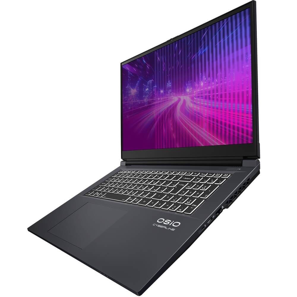 Ноутбук CyberLine C170i-002 17.3"(1920*1080 IPS (матовый, 144Hz) )/Intel Core i5 12600H(2.7Ghz)/16384Mb/512PCISSDGb/noDVD/Ext:nVidia GeForce RTX4050(6144Mb)/Cam/BT/WiFi/52.6WHr/war 1y/2.4kg/Space Gray/noOS + не МПТ