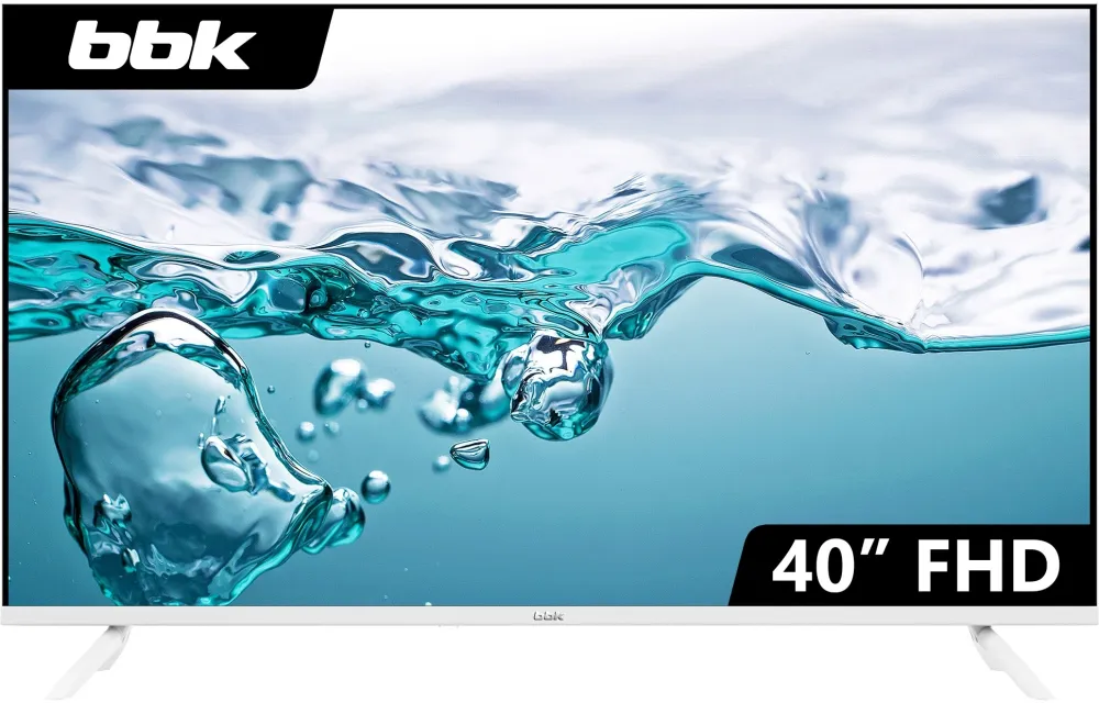 Телевизор LED BBK 40" 40LEM-1045/FTS2C (W) белый FULL HD 50Hz DVB-T2 DVB-C DVB-S2 (RUS)