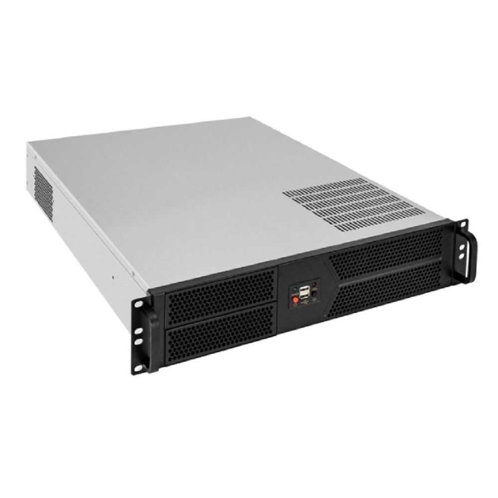 Exegate EX298452RUS Серверный корпус ExeGate Pro 2U550-04 <RM 19", высота 2U, глубина 550, БП 2U-500ADS, 2*USB>