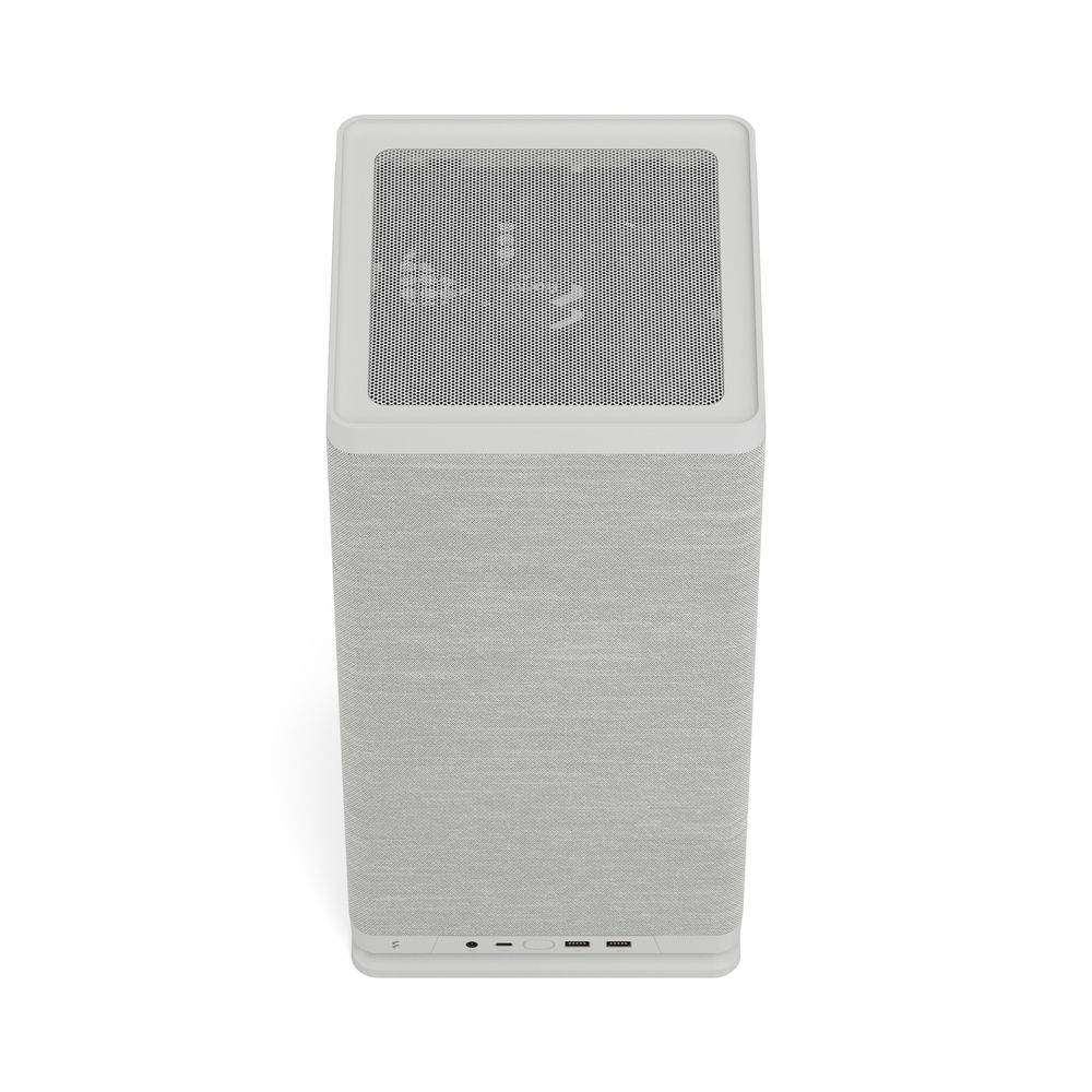 Корпус без блока питания/ Case Fractal Design Mood, Mini-Tower, 1x180mm, 2xUSB-A 3.0 + 1xUSB 3.2 Type-C, SFX PSU Support, mITX Light Gray