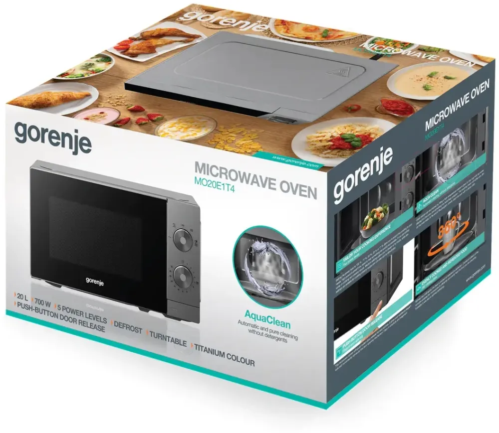 Микроволновая Печь Gorenje MO20E1T4 20л. 700Вт серый
