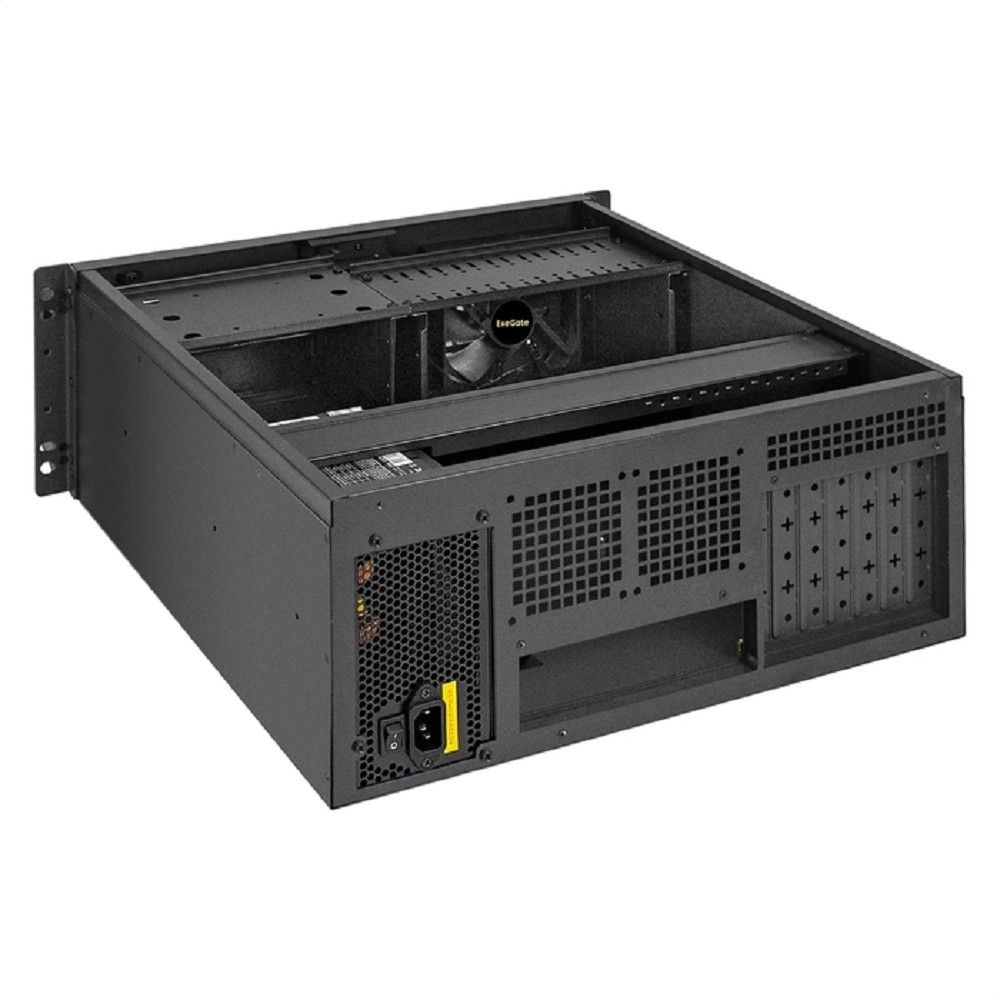 Exegate EX295916RUS Серверный корпус ExeGate Pro 4U450-17 <RM 19", высота 4U, глубина 450, БП 500RADS, 2*USB>