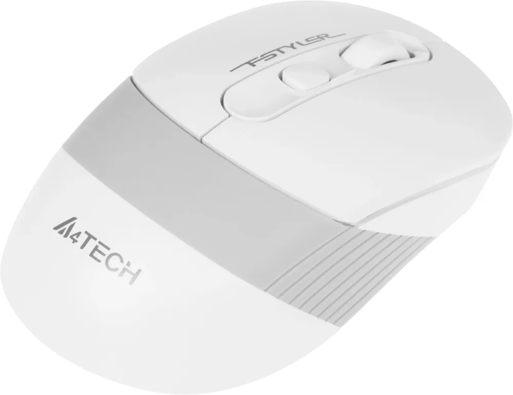 Мышь A4Tech Fstyler FG10 белый/серый оптическая 2000dpi беспров. USB 3but (FG10 WHITE)