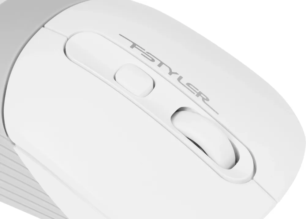 Мышь A4Tech Fstyler FG10 белый/серый оптическая 2000dpi беспров. USB 3but (FG10 WHITE)