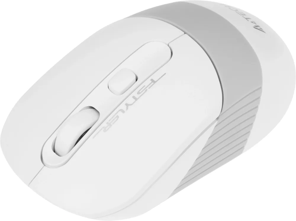 Мышь A4Tech Fstyler FG10 белый/серый оптическая 2000dpi беспров. USB 3but (FG10 WHITE)