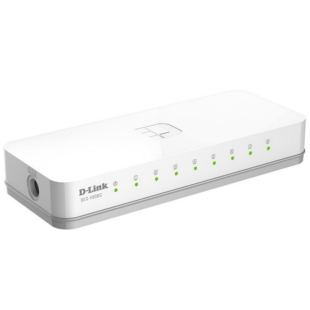 Коммутатор D-Link DES-1008C/B1A 8x100Мбит/с неуправляемый