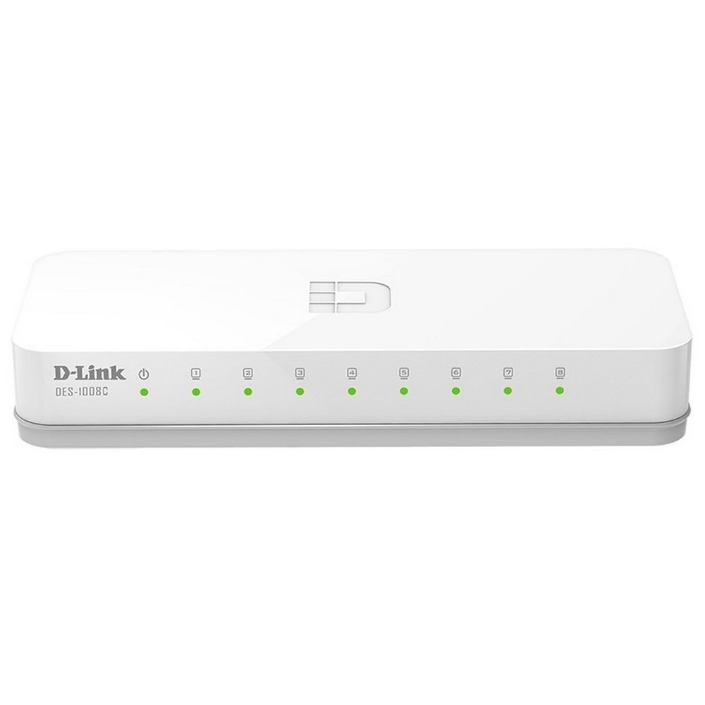 Коммутатор D-Link DES-1008C/B1A 8x100Мбит/с неуправляемый