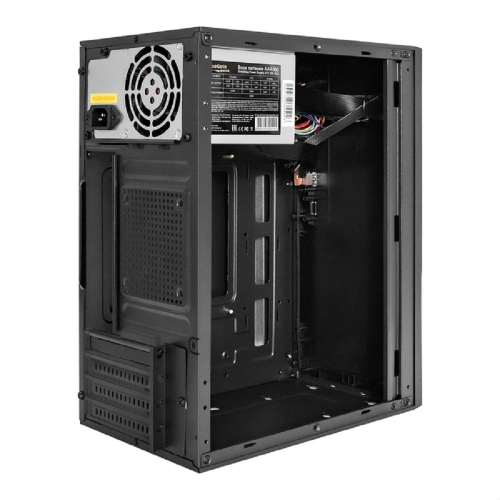 Exegate EX297992RUS Корпус Minitower BAA-303U (mATX, без БП, 2*USB+1*USB3.0, HD Audio, черный)
