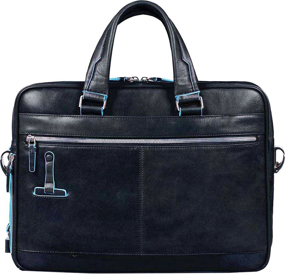 Деловая сумка Piquadro Blue Square CA2849B2/BLU2 с отделением для ноутбука синий натур.кожа
