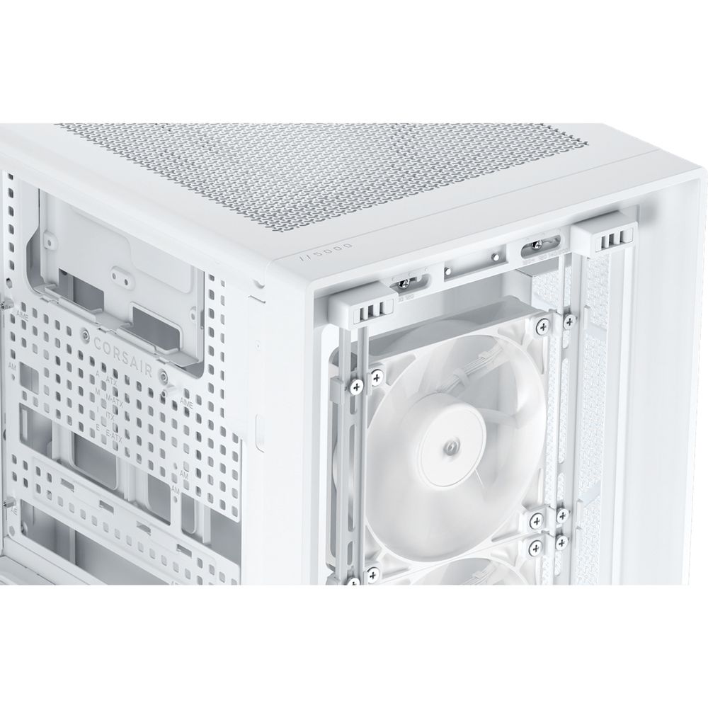 Корпус без блока питания/ Case Corsair Frame 5000D RS High-Airflow, Midi-Tower, TG, 4x140mm, 4xUSB-A 3.2, 1xUSB 3.2 Type-C, E-ATX, ATX, mATX, mITX White