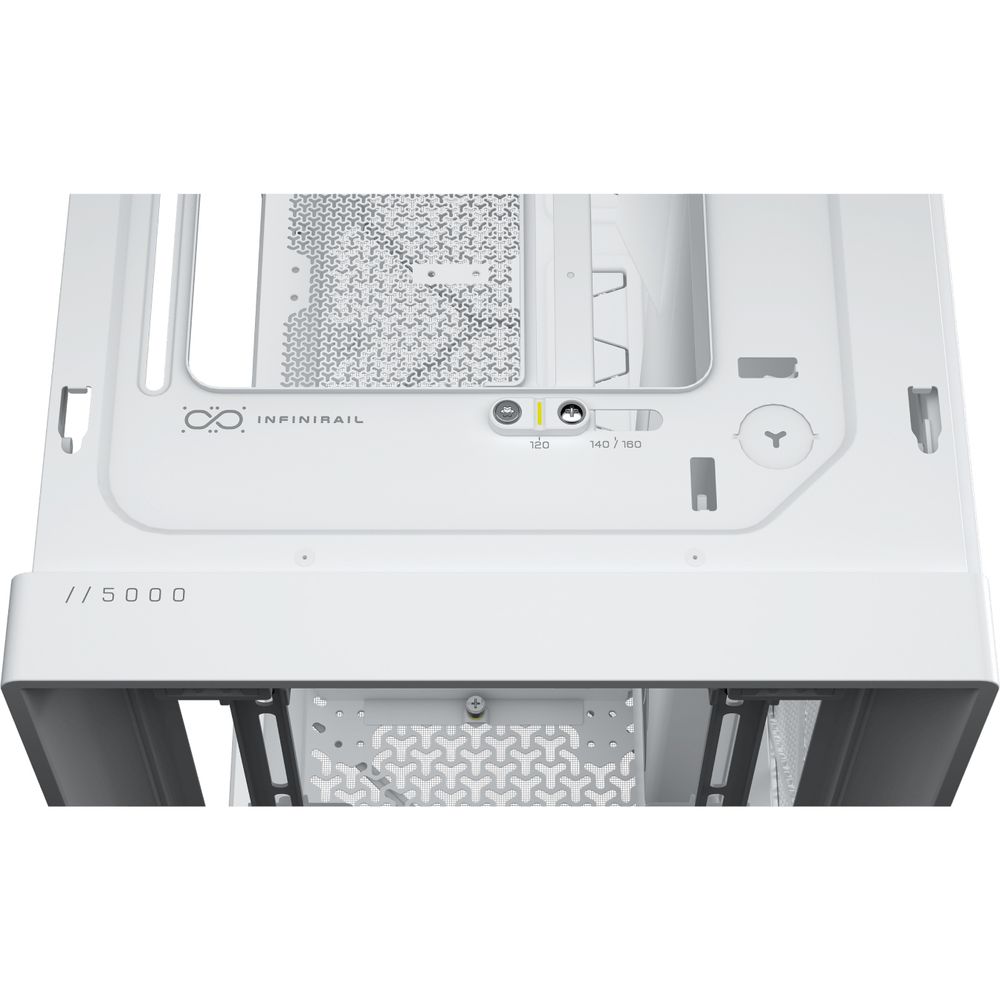 Корпус без блока питания/ Case Corsair Frame 5000D RS High-Airflow, Midi-Tower, TG, 4x140mm, 4xUSB-A 3.2, 1xUSB 3.2 Type-C, E-ATX, ATX, mATX, mITX White