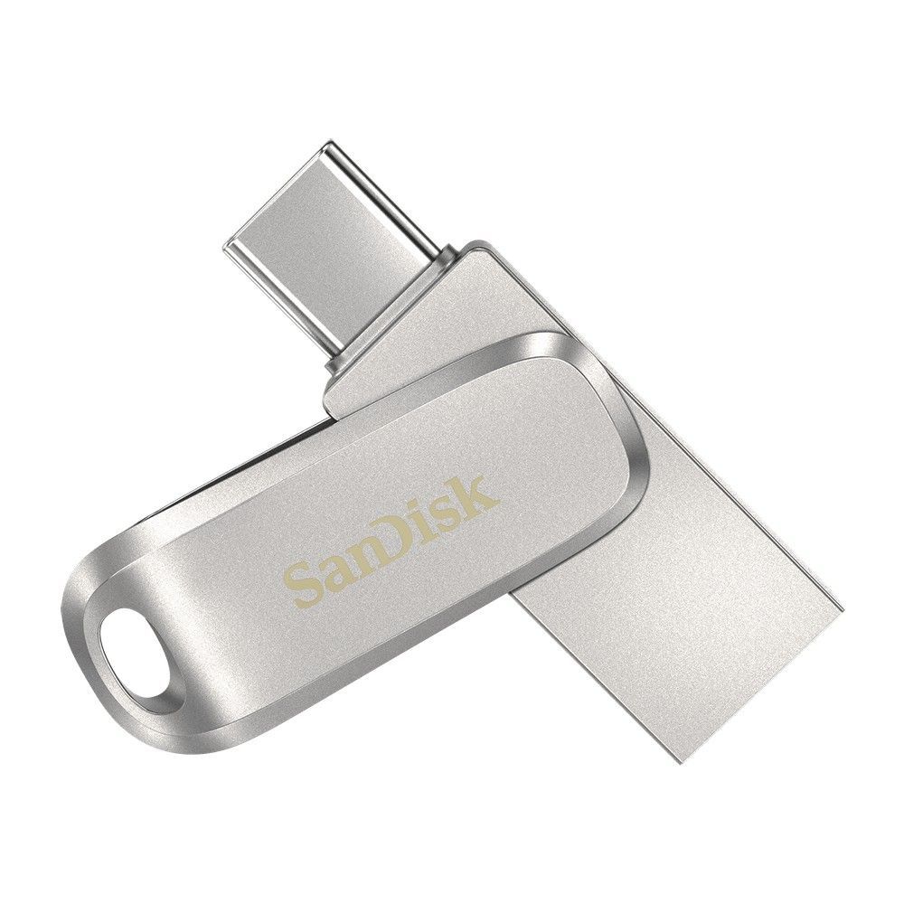 USB накопитель SanDisk 128GB Ultra Dual Drive Luxe, Silver USB Type-C