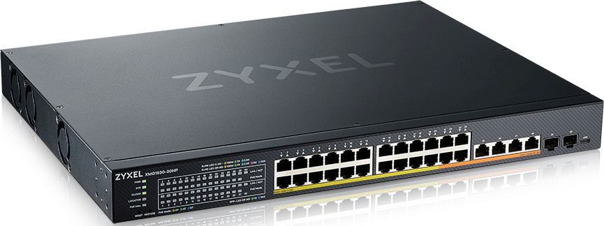 Коммутатор Zyxel NebulaFlex XMG1930-30HP-ZZ0101F (L2+) 4x10Гбит/с 24x2.5Гбит/с 2SFP+ 28PoE+ 700W управляемый