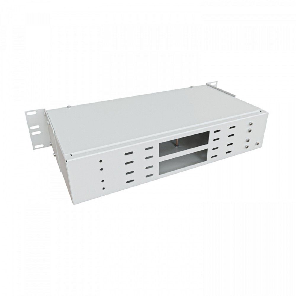 NTSS Кросс NTSS оптический 19'' укомплектованный 2U, 64 порта ST/UPC, 9/125 мкм (сплошная панель, сплайс-кассета 2шт, пигтейлы, КДЗС, адаптеры) серый RAL 7035 NTSS-RFOB-2U-64-ST/U-9-SP1.5G0AY