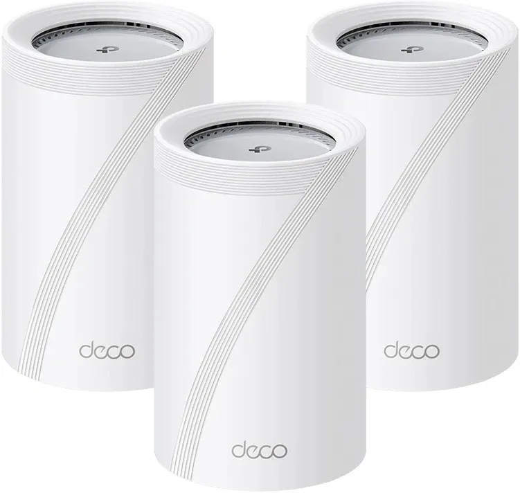 Бесшовный Mesh роутер TP-Link Deco BE65 Pro (DECO BE65 PRO(3-PACK)) BE9300 100/1000/2500/5000BASE-T белый (упак.:3шт)